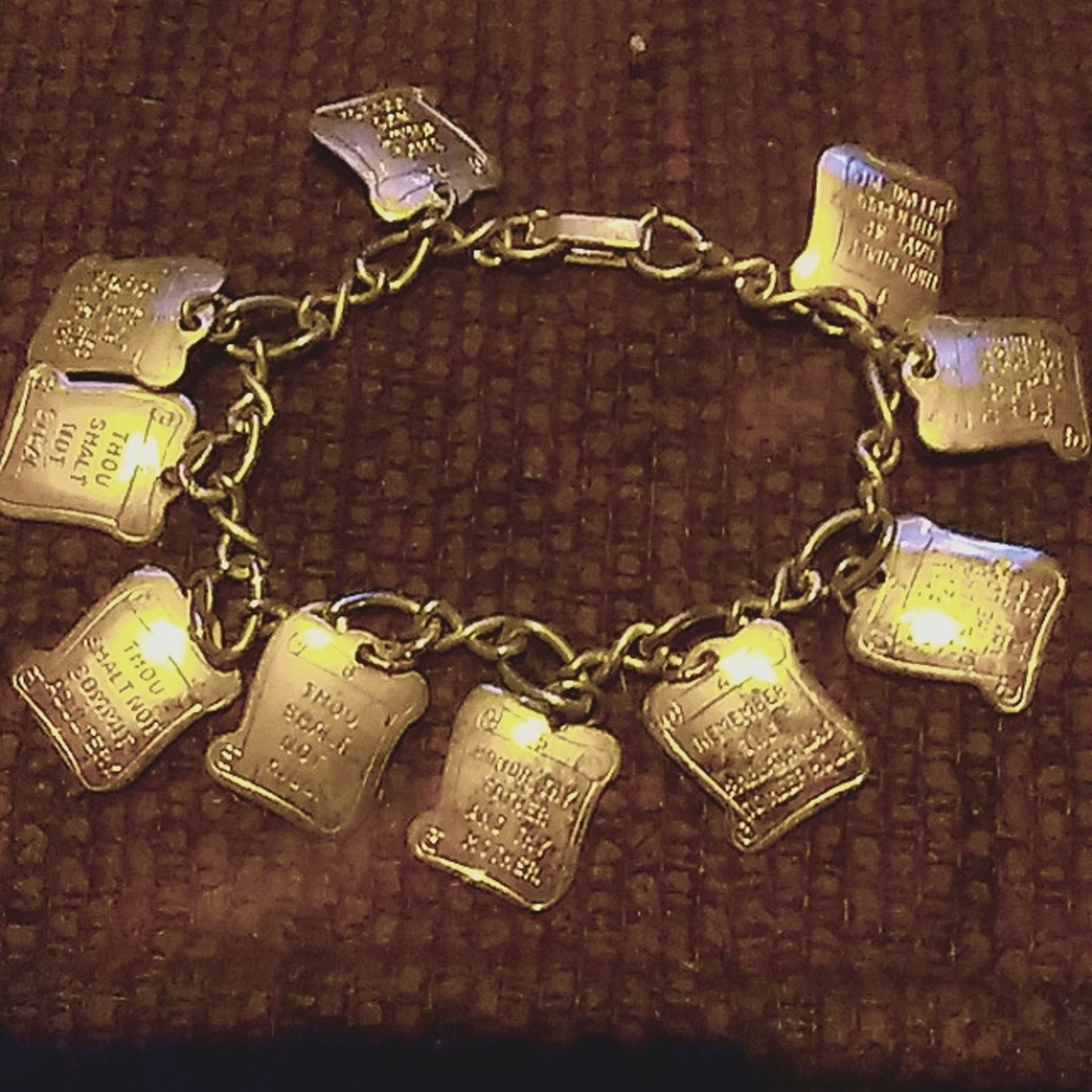10 commandment Christian bracelet